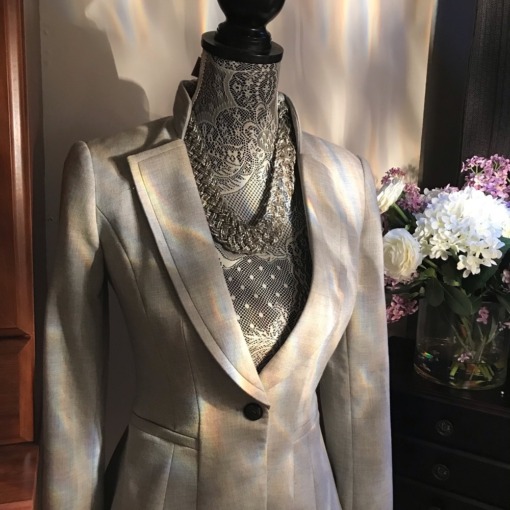 WHBM silver gray suite ....Stunning and comfy